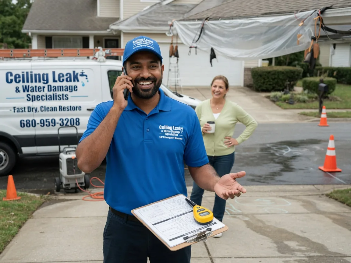 Ceiling Leak Cleanup Juda, WI FAQs